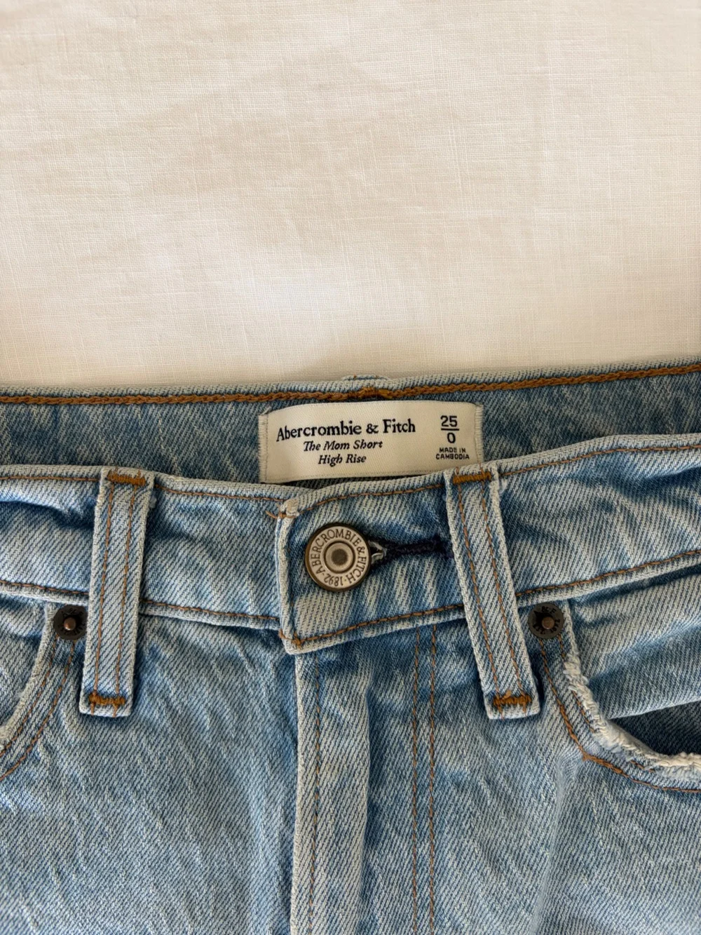 Abercrombie & Fitch Light Blue Denim Shorts